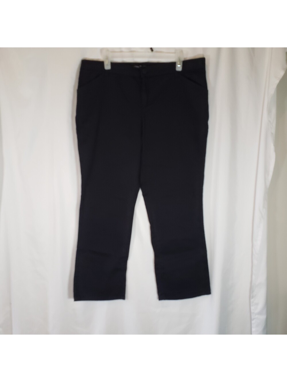 Genuine Dickies Womens 16P Black Relaxed Fit Petite Pants 27 Inseam